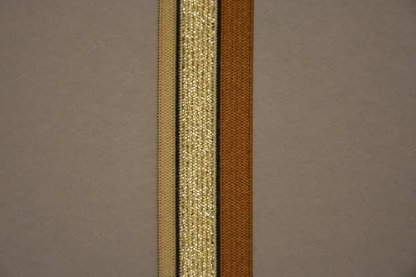 elastisches Streifenband Lurex